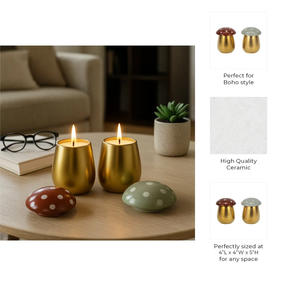 LINDENPARK SET OF 2 FIG&APRICOT CANDLE 5 (IN)
