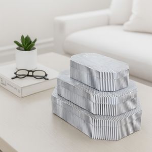 ORIONDALE SET OF 3 WHITE BOXES 4 (IN) 2