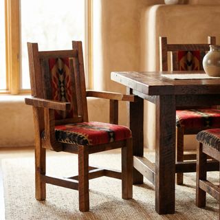 Barnwood Artisan Upholstered Arm Chair - 
Customer's Own Material