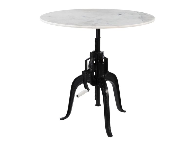 Mufid Bistro Table White & Black 4