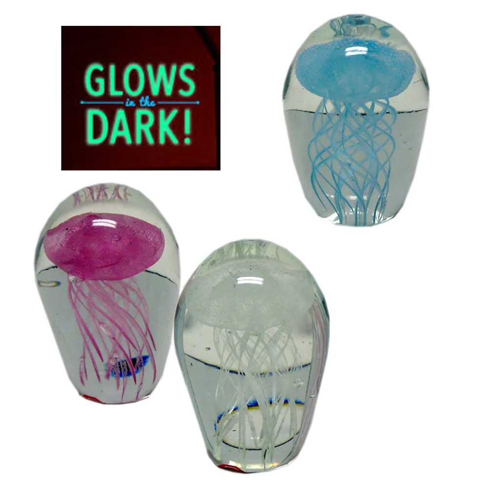 2-3/4" JELLYFISH BUBBLE GLOW IN THE DARK
