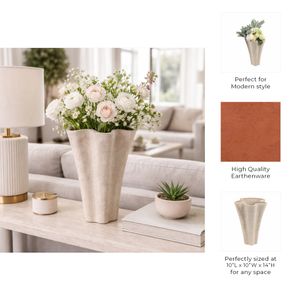 ENSLEYMILL TAUPE VASE 14 (IN) 10
