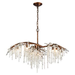 Elia 32'' Wide 6-Light Chandelier - Spanish Bronze 1