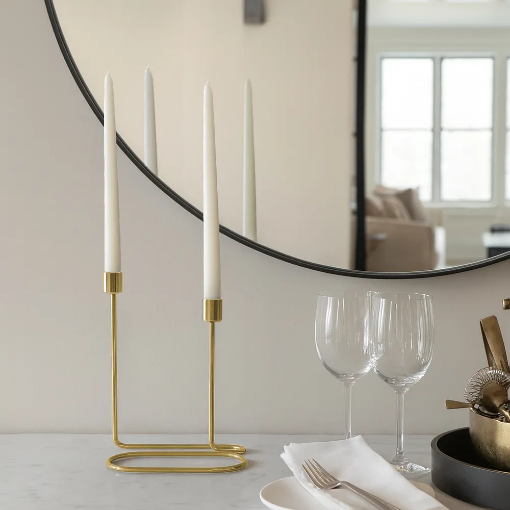 GIBSONGROVE GOLD CANDLE HOLDER 8 (IN)