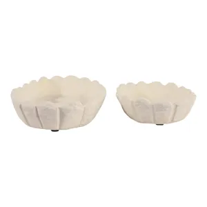 HARKENRIDGE SET OF 2 IVORY BOWLS 3 (IN) 5