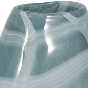 PEARLCREST BLUE GLASS VASE 13 (IN) 6