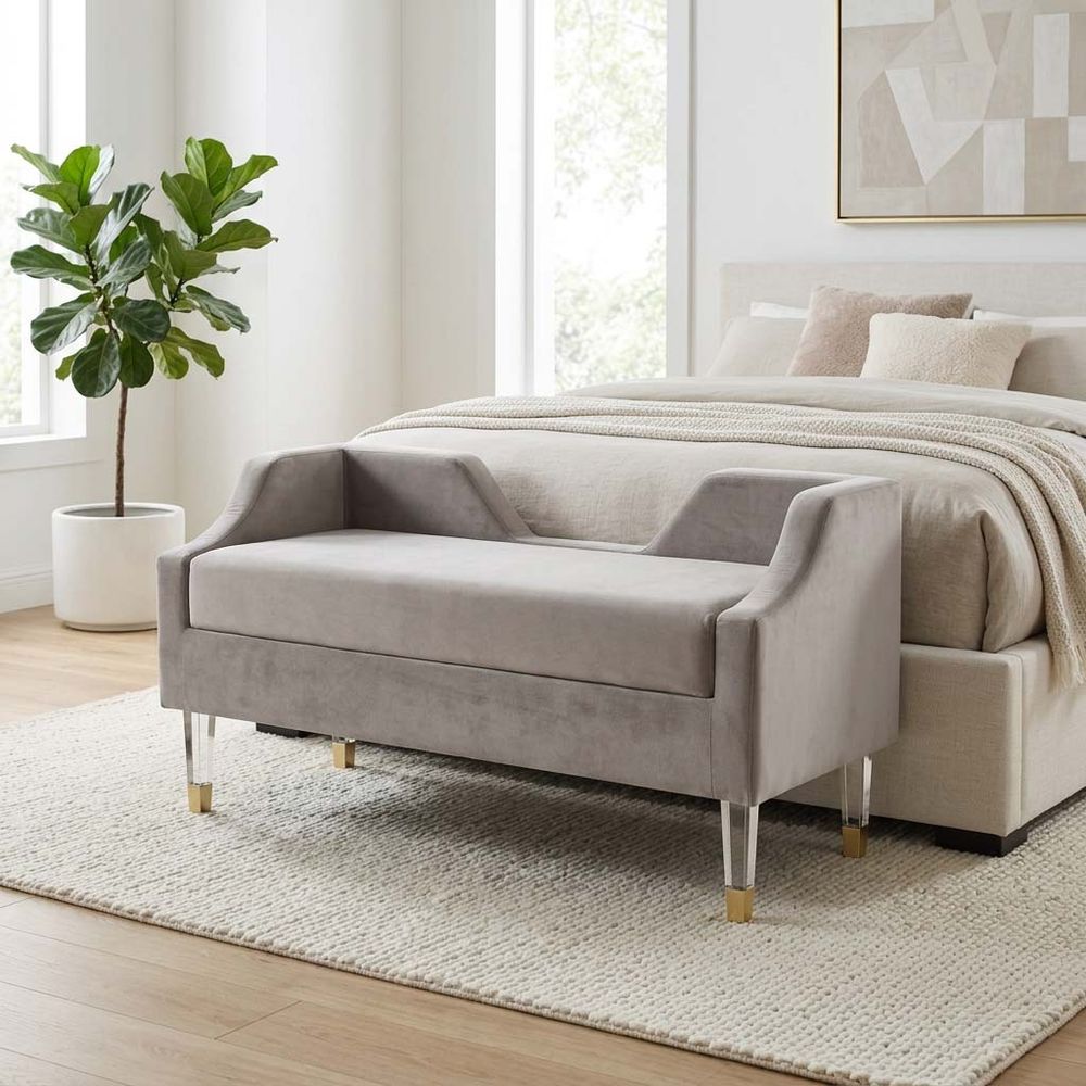 GLASTONHOLM GRAY BENCH 26 (IN)