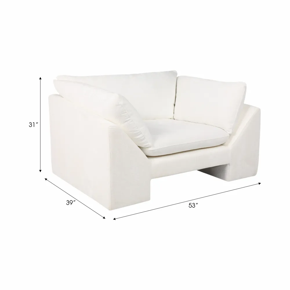 HATTONLAKE WHITE CHAIR 31 (IN)
