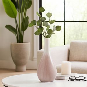 GASTONLAND WHITE VASE 19 (IN) 11