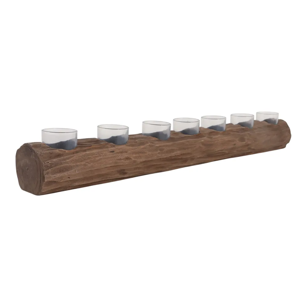 ENNISMORE BROWN TEALIGHT HOLDER 4 (IN)