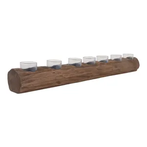 ENNISMORE BROWN TEALIGHT HOLDER 4 (IN) 1
