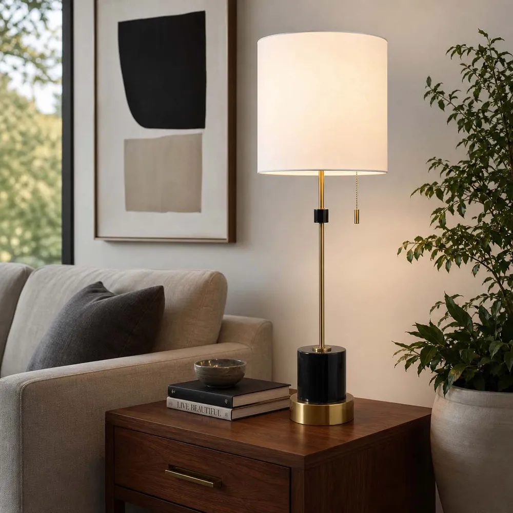 JENSENSTONE BLACK LAMP 33 (IN)