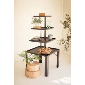 Four-Tiered Square Metal Store Display 1