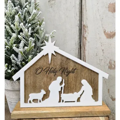 Nativity Creche 8x9.5in