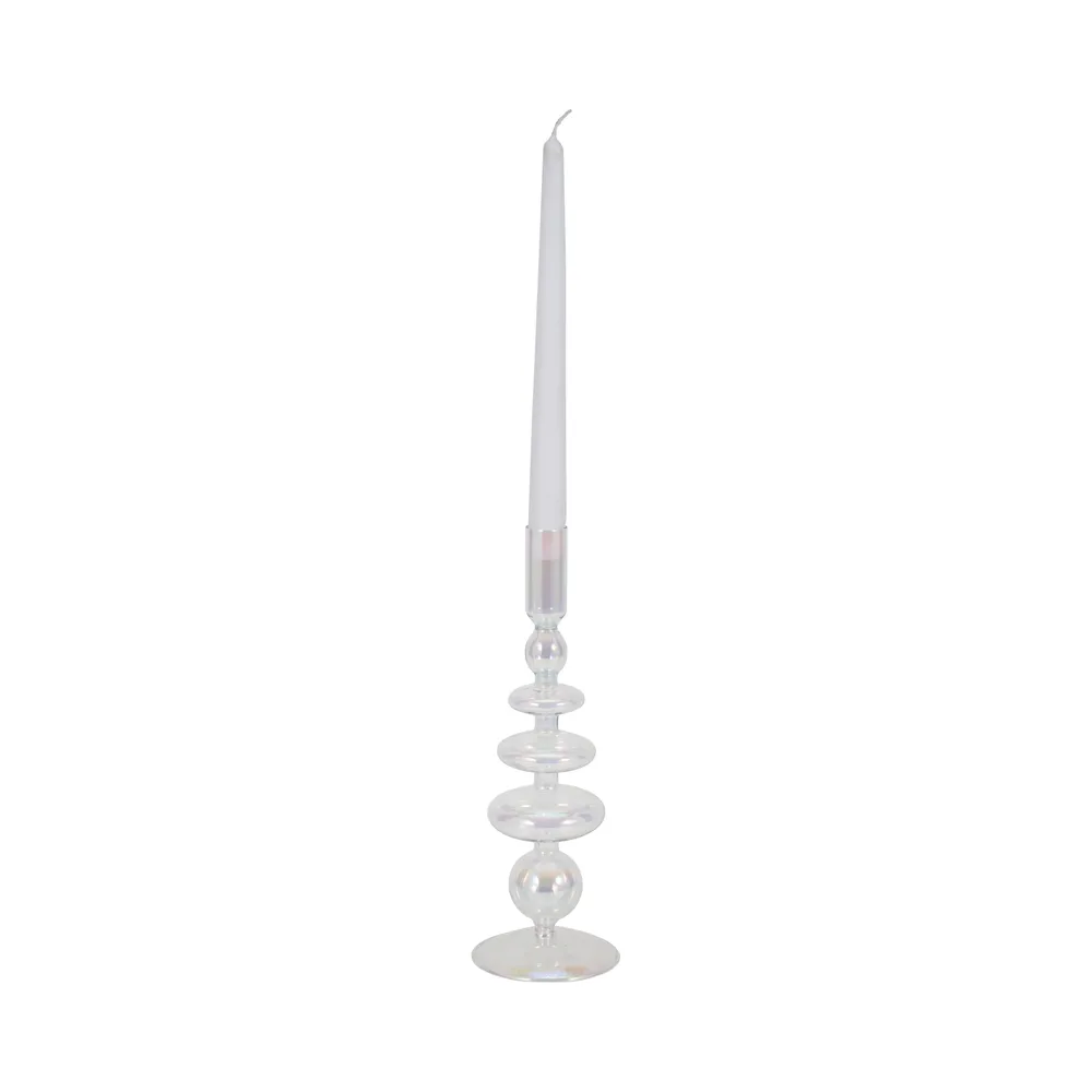 ELLENLAND CLEAR CANDLE HOLDER 11 (IN)