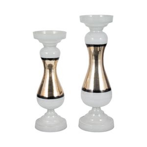 AIDENFIELD WHITE CANDLE HOLDER 23 (IN) 8