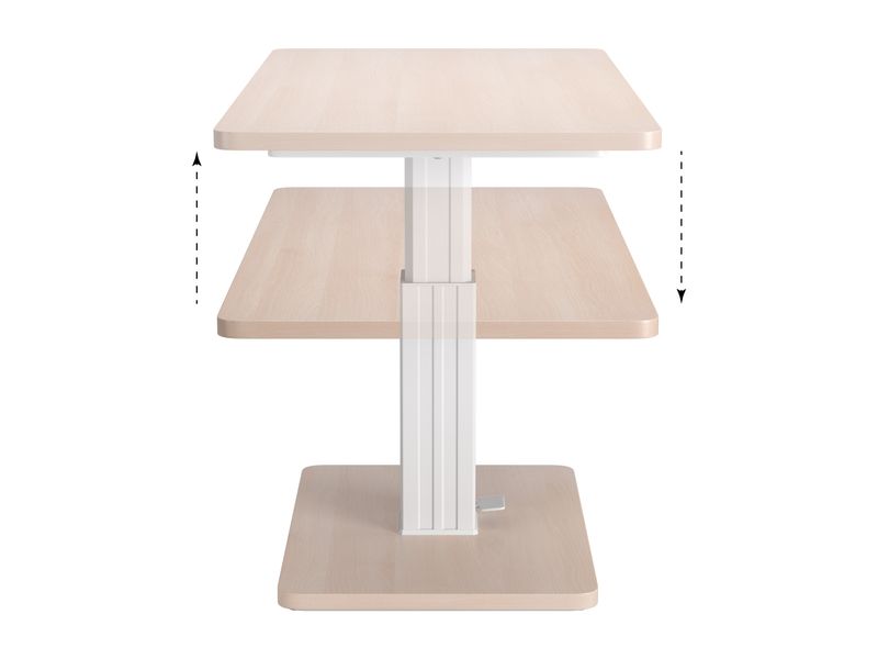 Brule Adjustable Dining Table Natural 9
