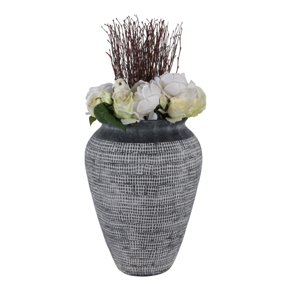 CARLINLAKE BLACK VASE 16 (IN)