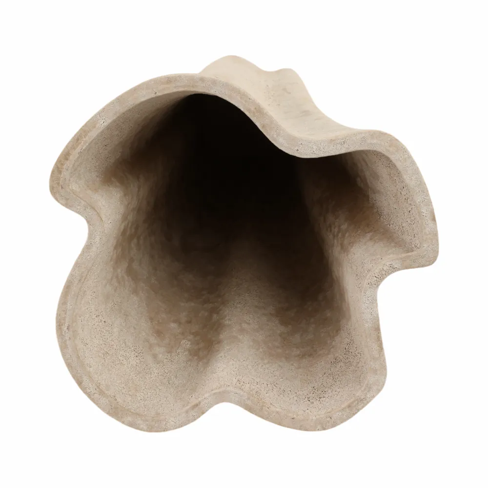 ENSLEYMILL TAUPE VASE 16 (IN)