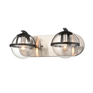 Davenay 16'' Wide 2-Light Vanity Light - Satin Nickel 2