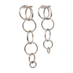 S/2 20/24" DAYTON METAL CHAIN WALL DECOR, SILVER 3