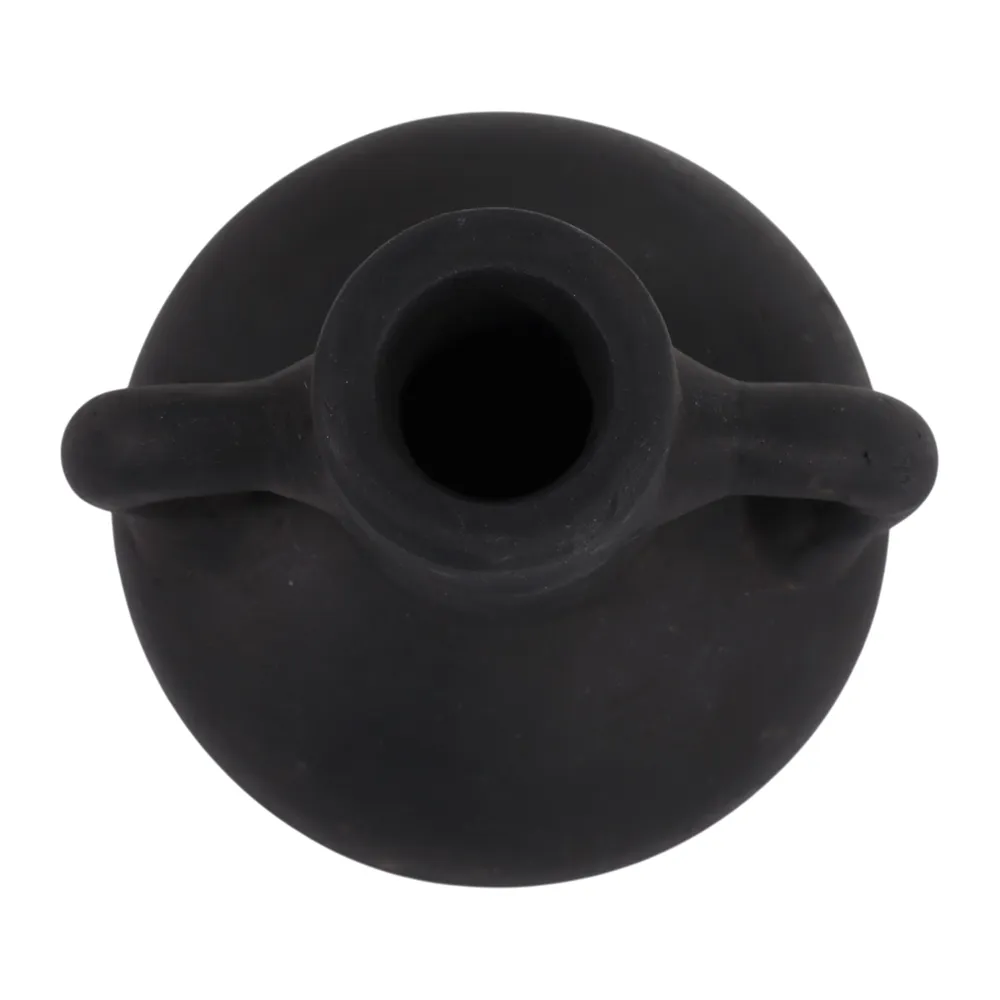 FARLEYBEACH BLACK VASE 6 (IN)