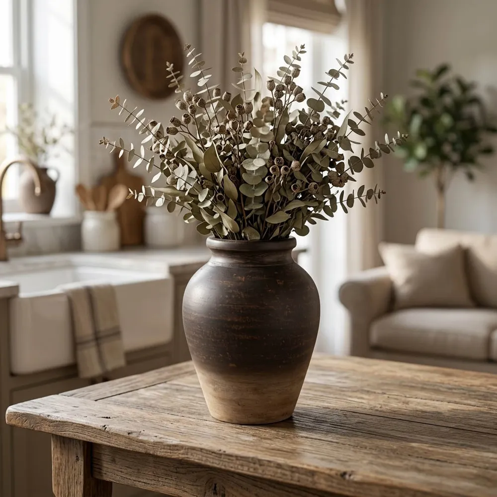HAWLEYWORTH BROWN VASE 11 (IN)