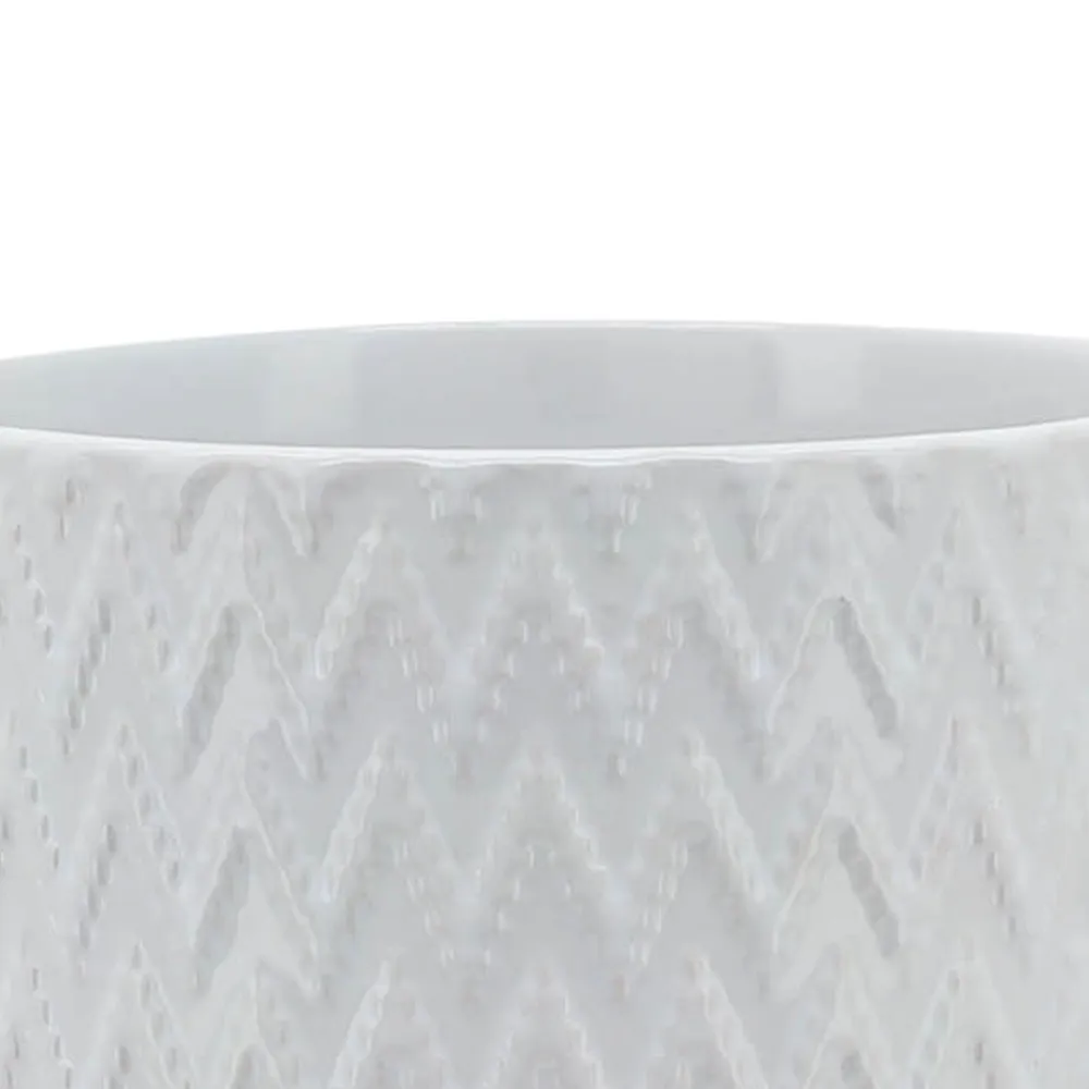 DOYLETON WHITE PLANTER 8 (IN)