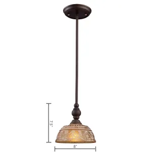 Norwich 8'' Wide 1-Light Mini Pendant - Oiled Bronze 2