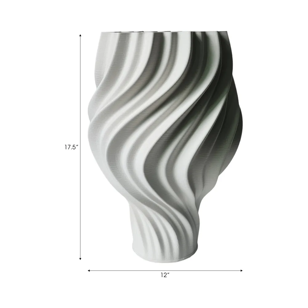 COVEHOLM WHITE VASE 18 (IN)