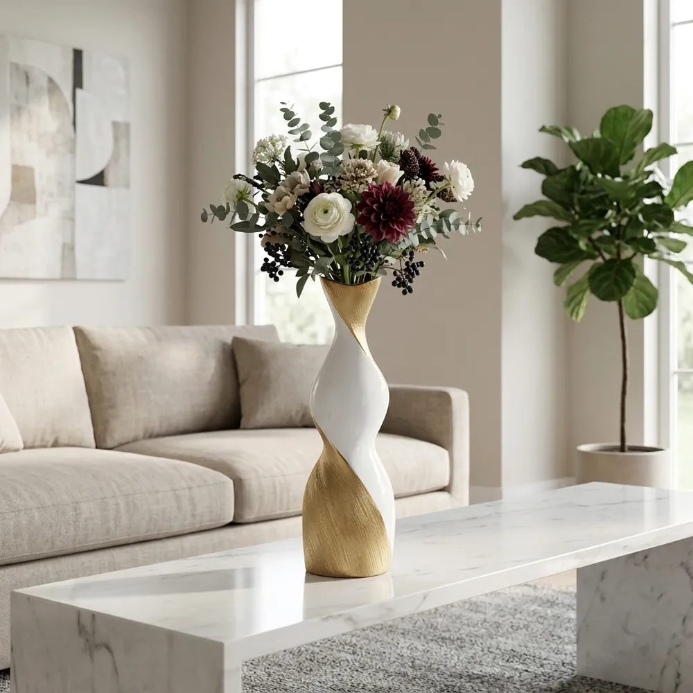 BRICESTONE GOLD VASE 20 (IN)