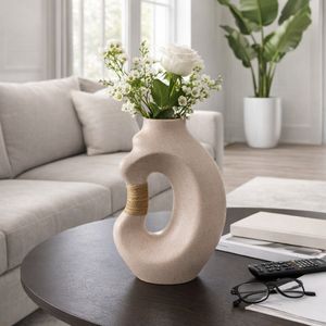 FINTONMOOR TAN VASE 13 (IN) 12