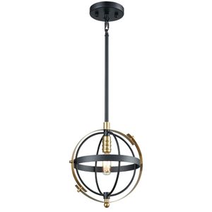 Caldwell 10'' Wide 1-Light Mini Pendant - Matte Black 1