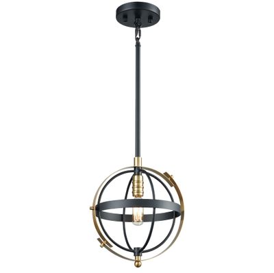 Caldwell 10″ Wide 1-Light Mini Pendant - Matte Black