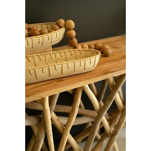 Repurposed Teakwood Branches Console Table 3