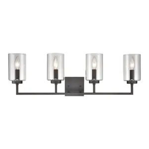 West End 29.75'' Wide 4-Light Vanity Light - Oil Rubbed Bronze 1