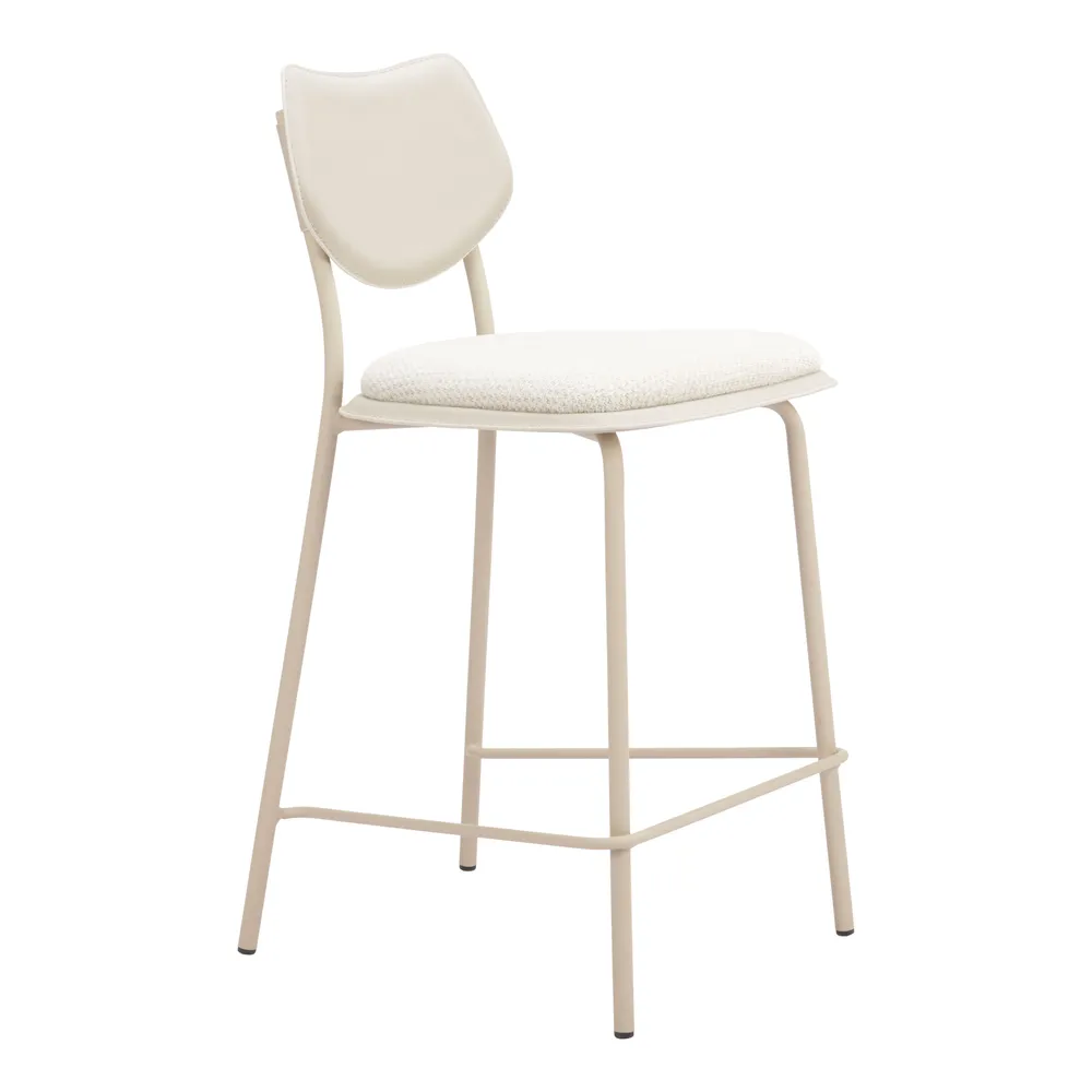 Zeal Counter Stool Light Gray & Beige
