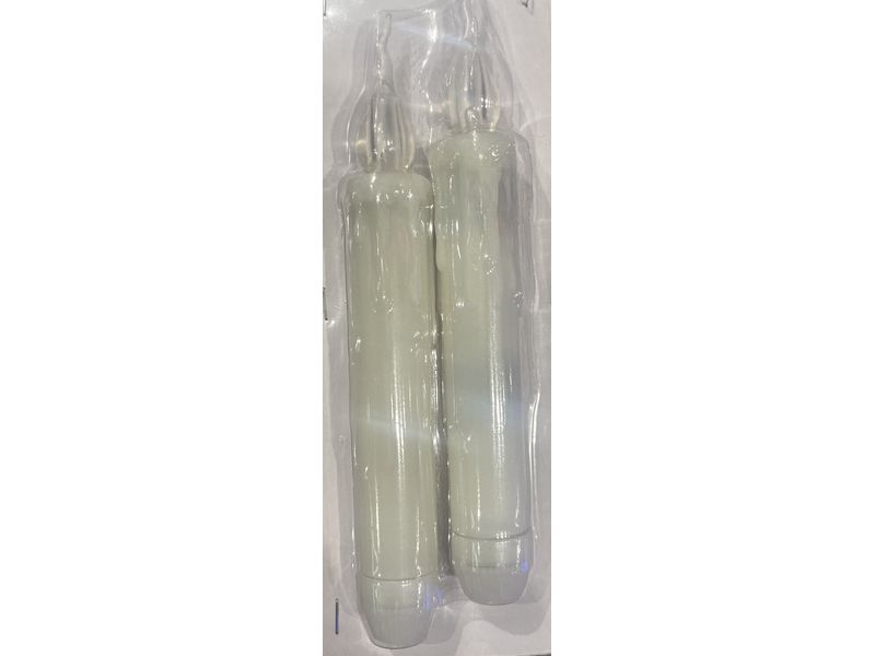 7" Battery Operated Flickering LED Plastic Candles, 2ct. 3