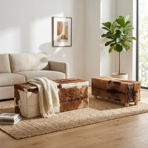 NOLANMOOR SET OF 2 IVORY BENCHES 21 (IN) 2
