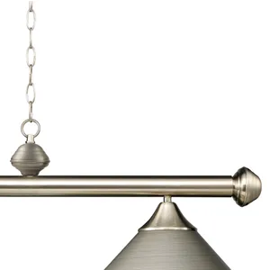 Casual Traditions 51'' Wide 3-Light Linear Chandelier - Satin Nickel 4