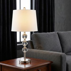 CLARAHAVEN SET OF 2 SILVER LAMPS 27 (IN) 11
