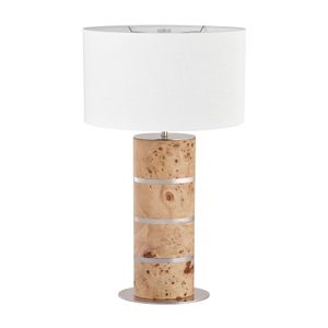 Cahill 28'' High 1-Light Table Lamp - Natural Burl 10