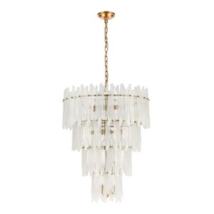Brinicle 26'' Wide 18-Light Chandelier - Aged Brass 2