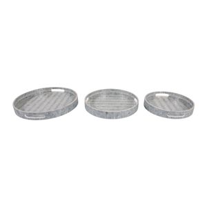 HARLANWORTH SET OF 3 BLUE TRAY 2 (IN) 7