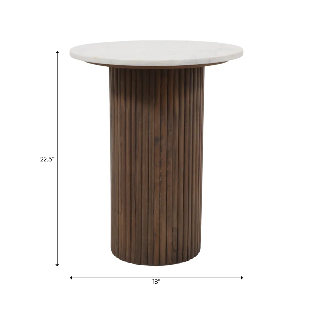 IRVINGROSE BROWN TABLE 23 (IN)