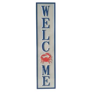 36" WELCOME CRAB EMBOSSED SIGN 1