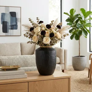 BLAINECLIFF BLACK VASE 19 (IN) 2