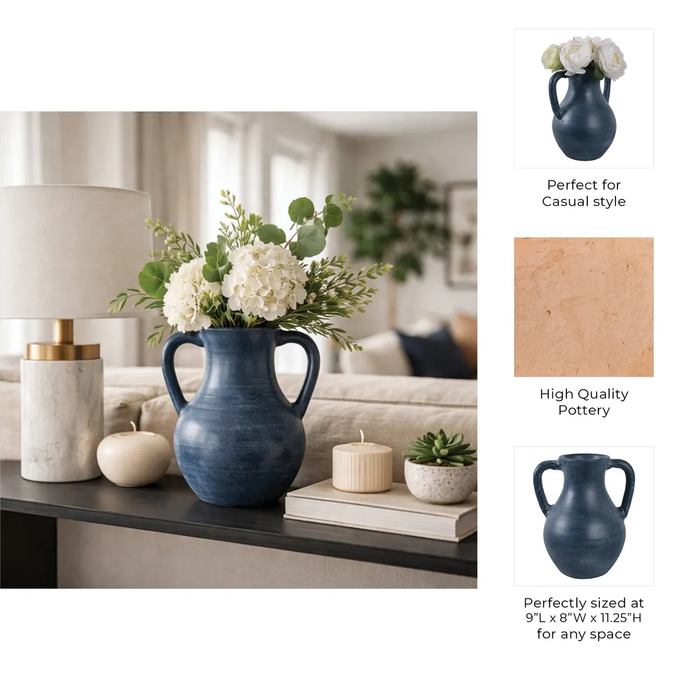 SHERMANCLIFF BLUE VASE 12 (IN)
