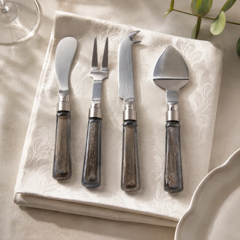CABOTRIDGE SET OF 4 WHITE SERVEWARE 1 (IN)