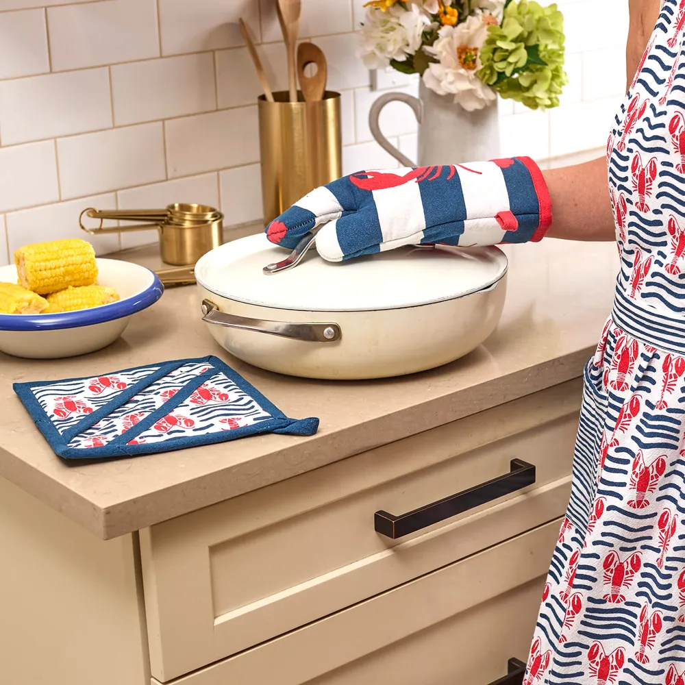 Lobster Club Oven Mitt Pot Holder (set of 2)